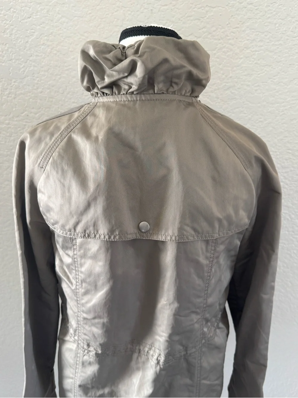 NWT Banana Republic Utility Rain Jacket Field Coat Taupe Small